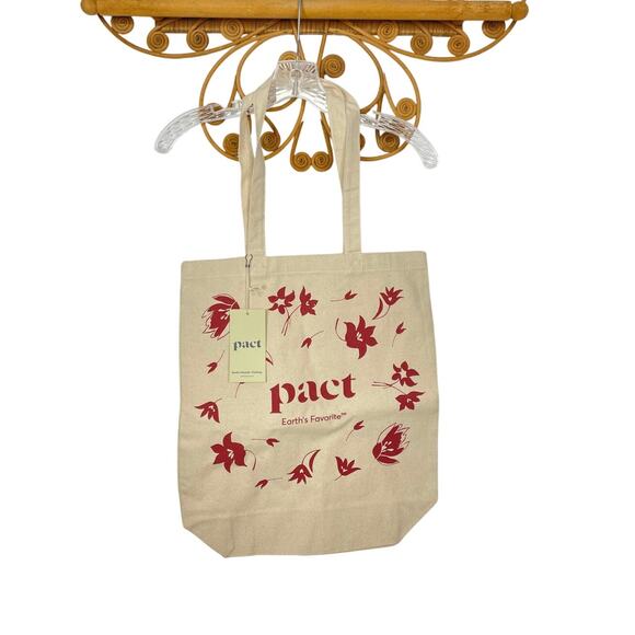 NEW pact floral canvas tote - Picture 2 of 4